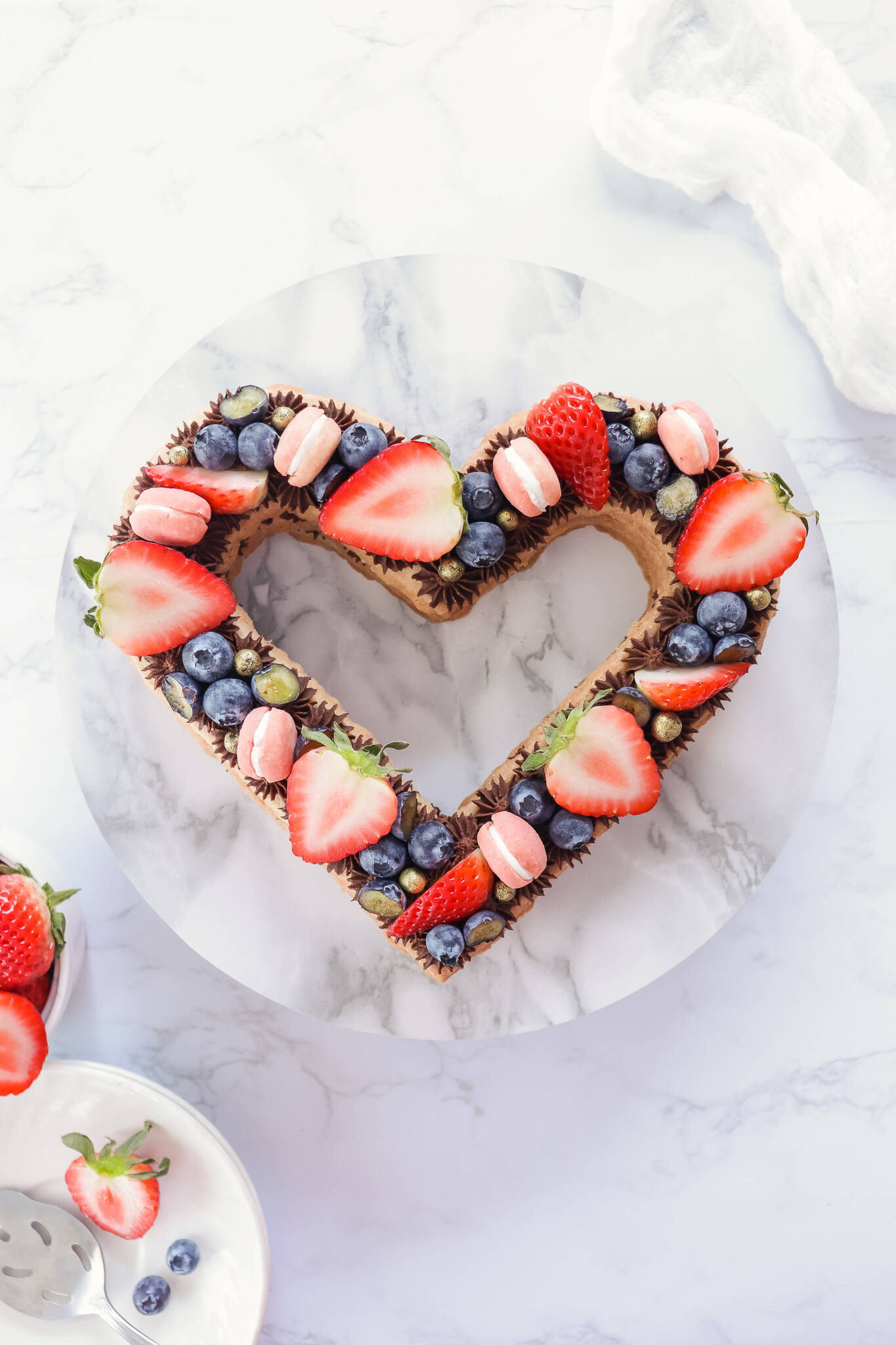 Vegan Heart Cookie Cake