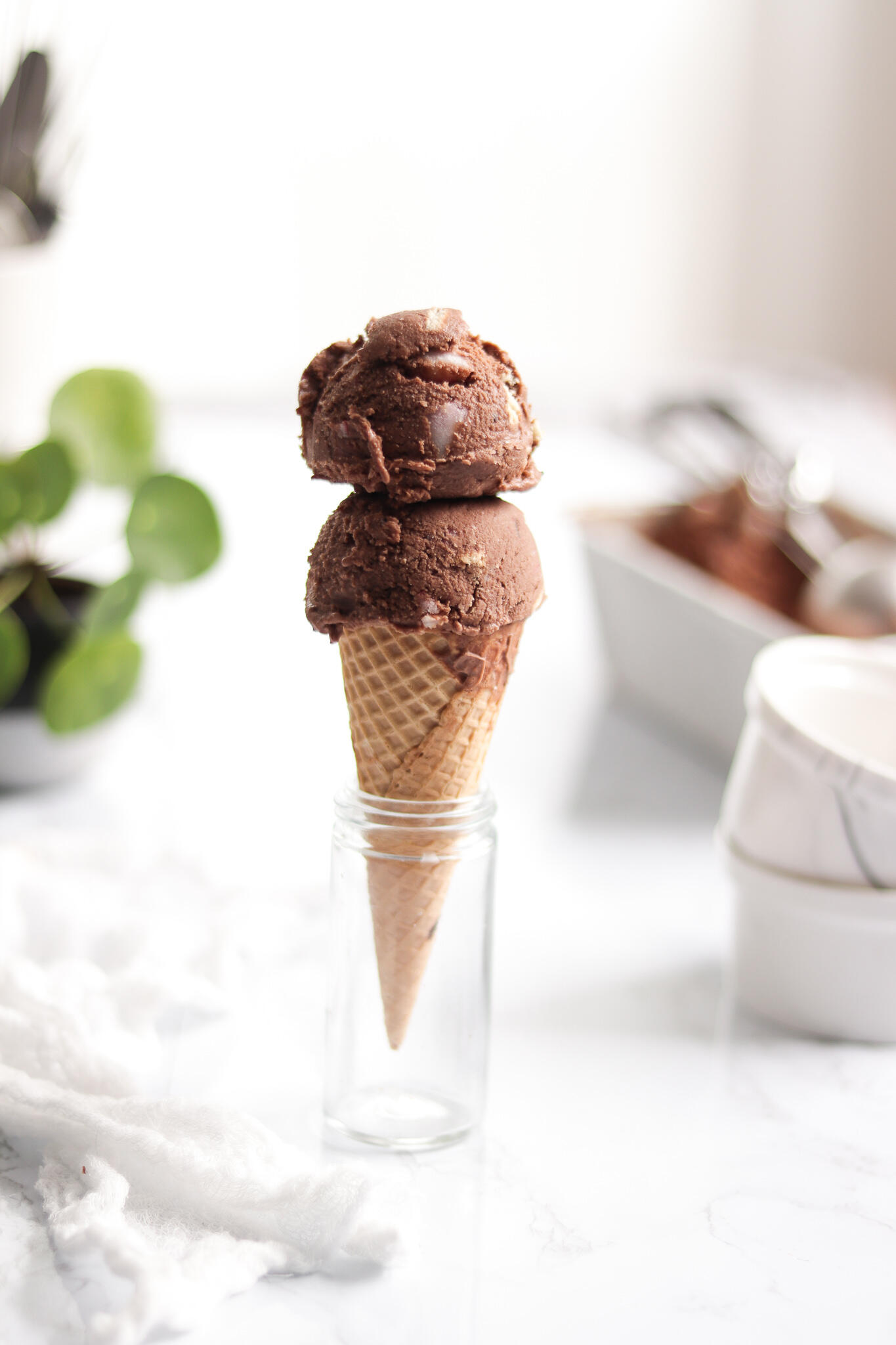 Vegan Chocolate Ice Cream 