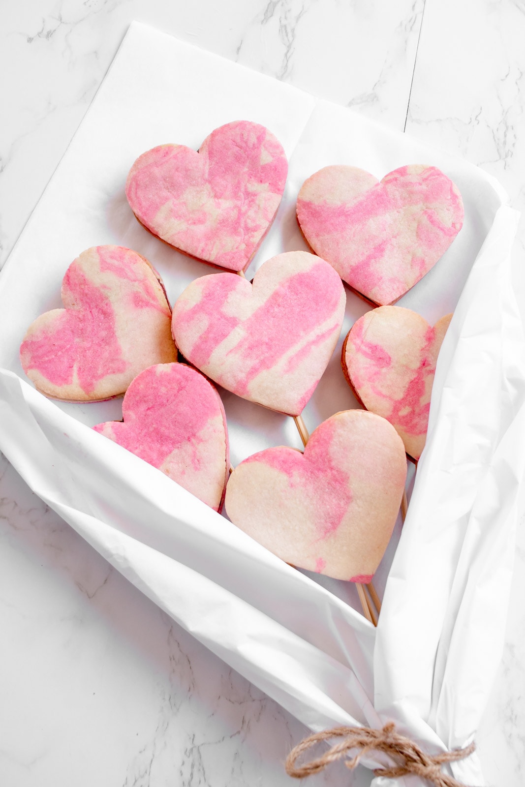 vegan heart cookies