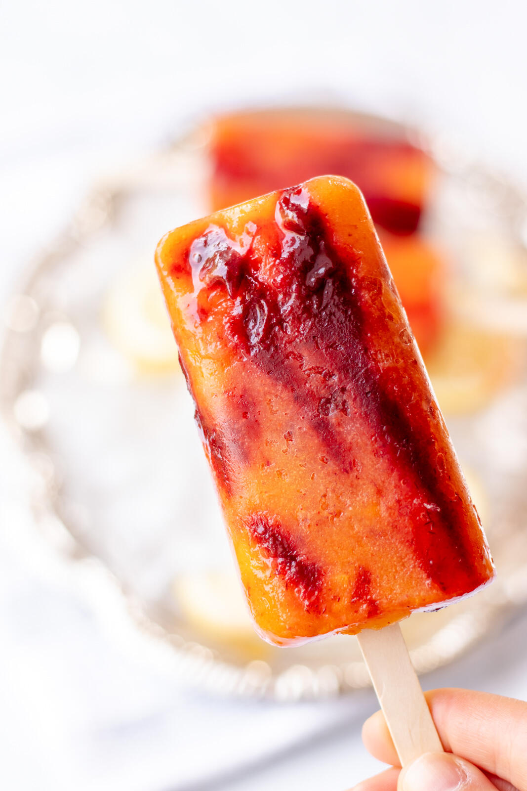 Mango Popsicles with Chamoy