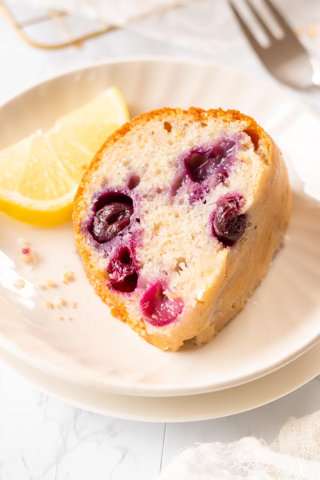 Vegan Lemon Blueberry Bundt Cake Recipe