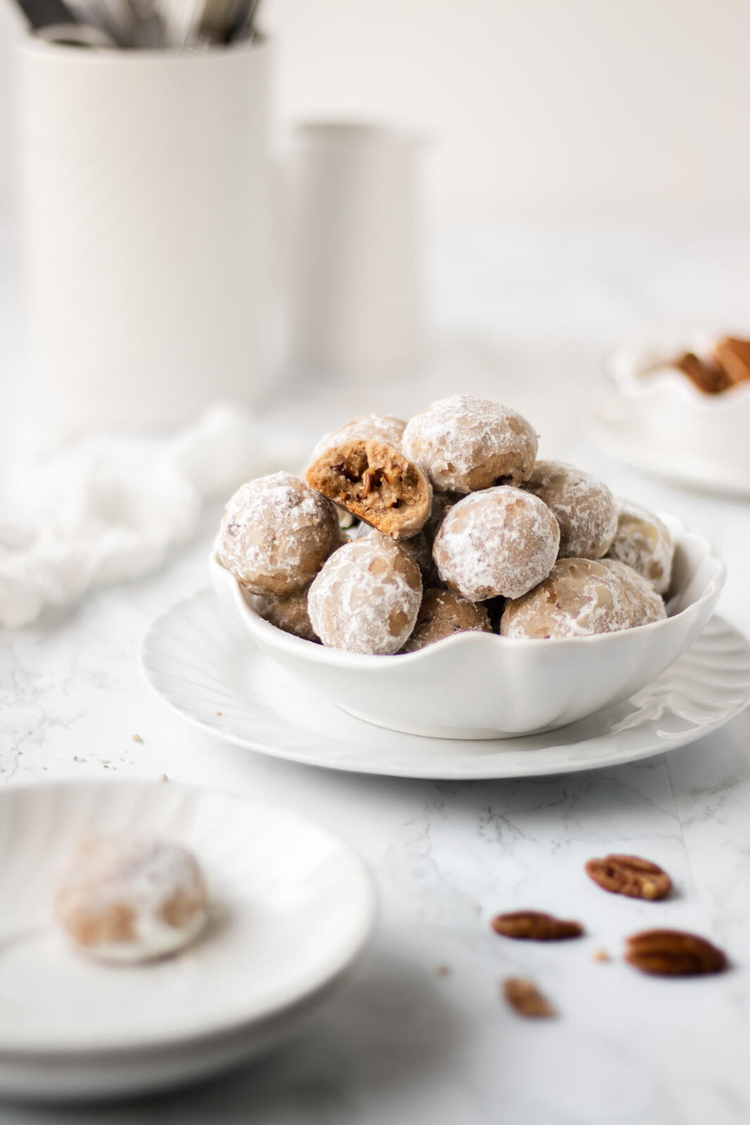 Vegan Mexican Wedding Cookies (Snowball Cookies)