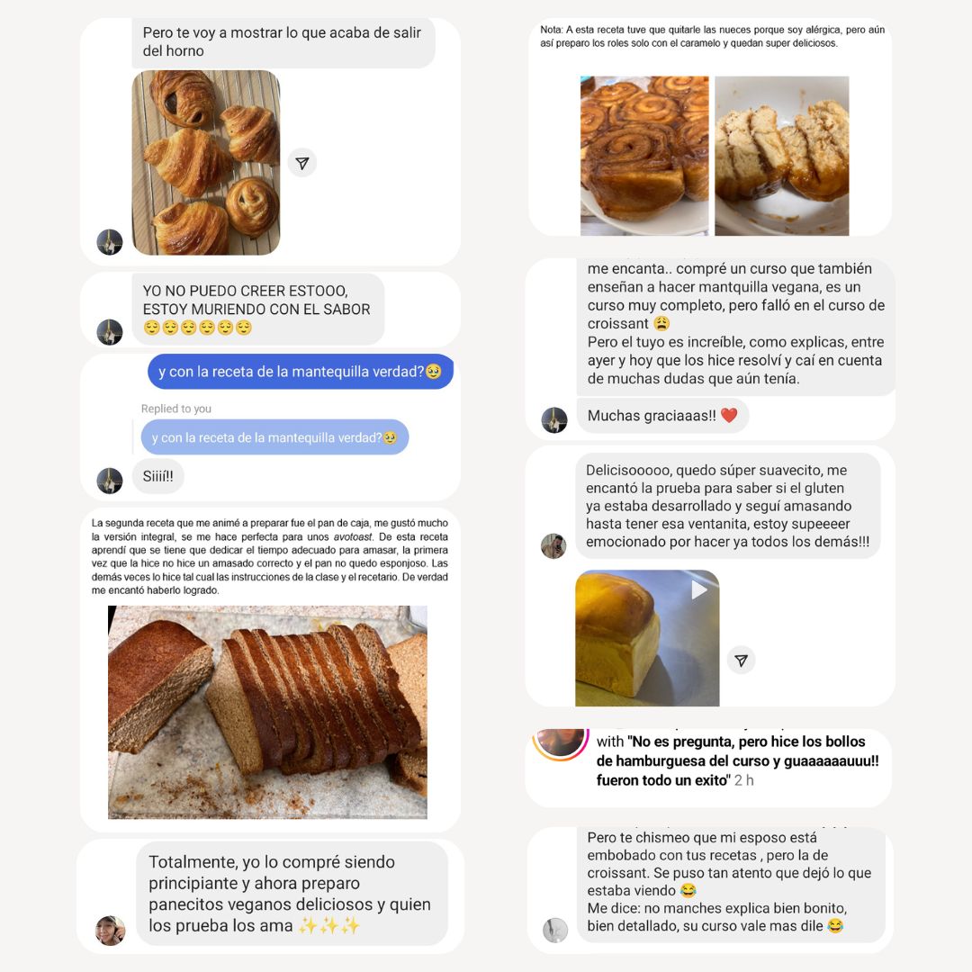 Testimonials Curso Panadería 2